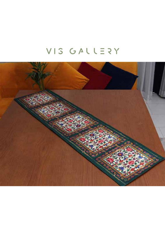 رومیزی مخمل طرح ارگ کریم خان (آستر ساتن)