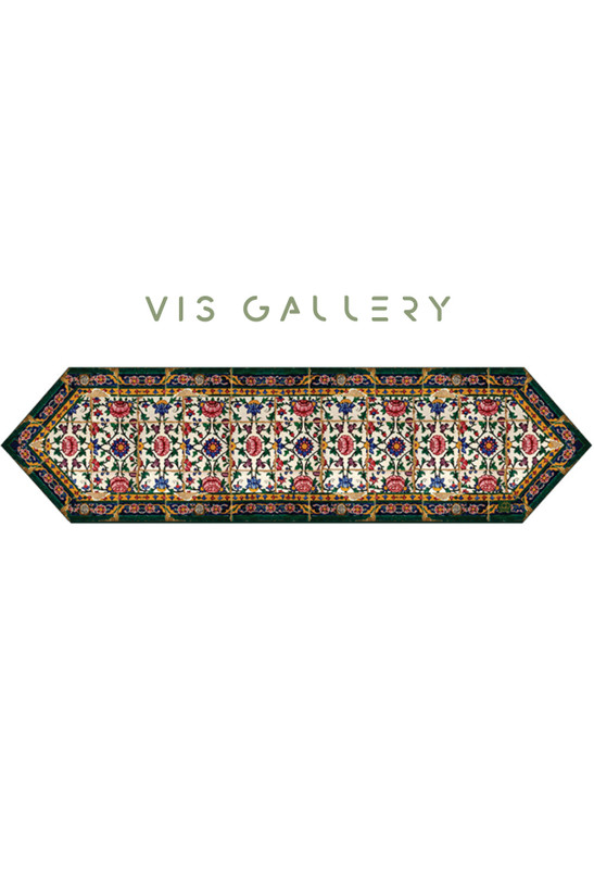 رومیزی مخمل طرح ارگ کریم خان (آستر ساتن)