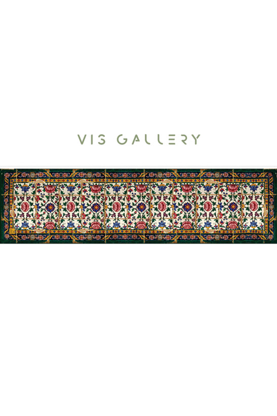 رومیزی مخمل طرح ارگ کریم خان (آستر ساتن)