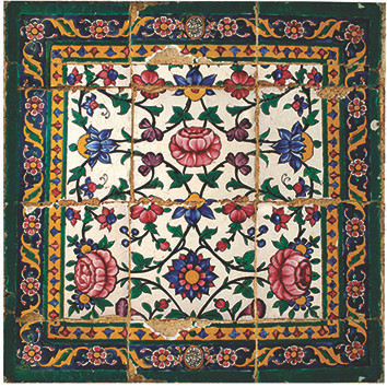 رومیزی مخمل طرح ارگ کریم خان (آستر ساتن)