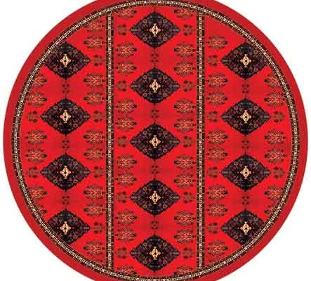 رومیزی مخمل طرح دشت شقایق (آستر ساتن)