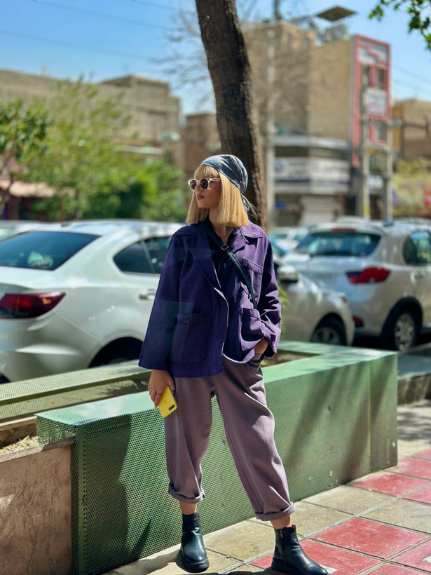 کت کتان کجراه ضخیم پاییزه زنانه مدل کلاسیک
