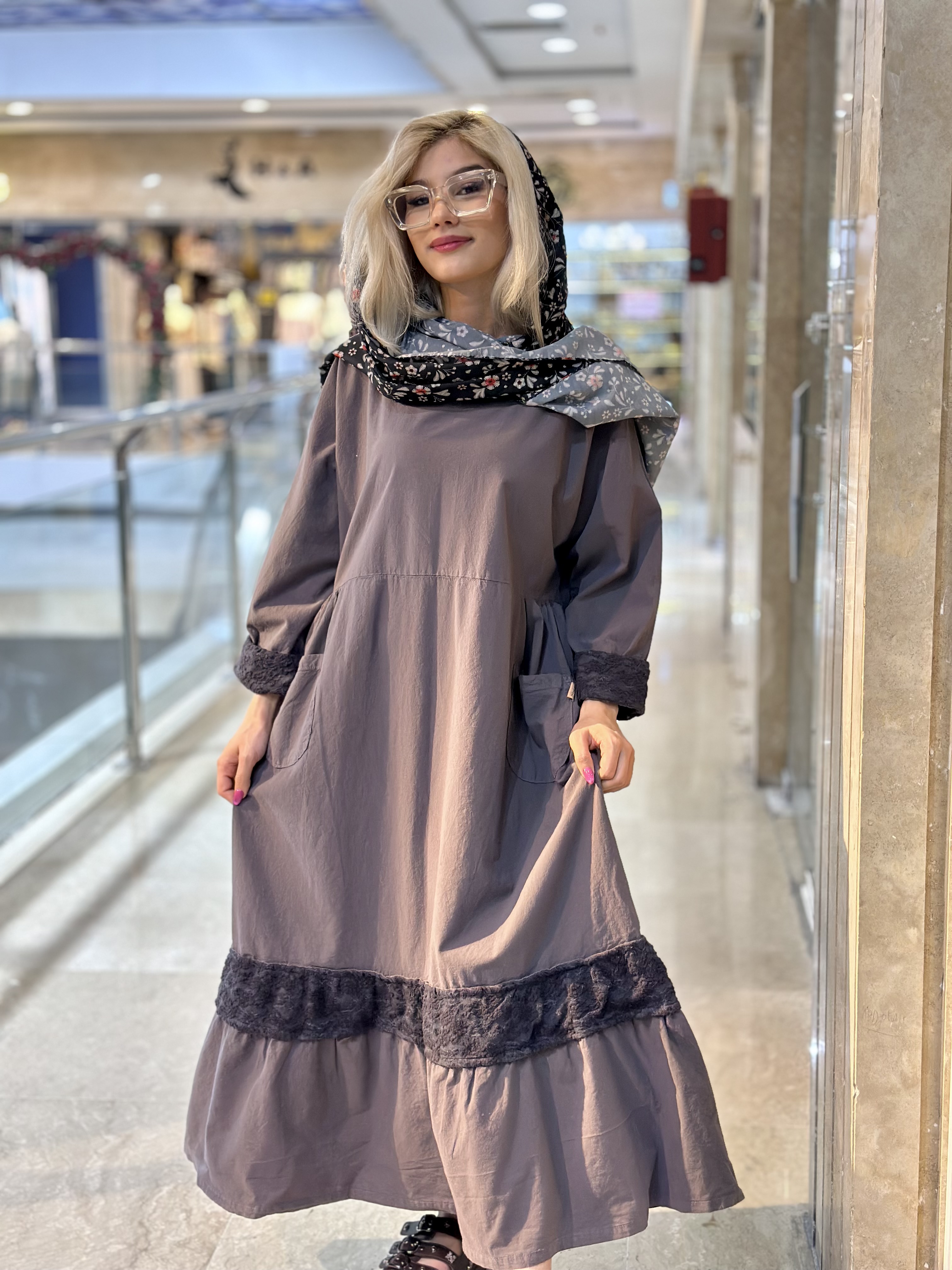 پیراهن عروسکی الیافی بلند زنانه مدل بهار