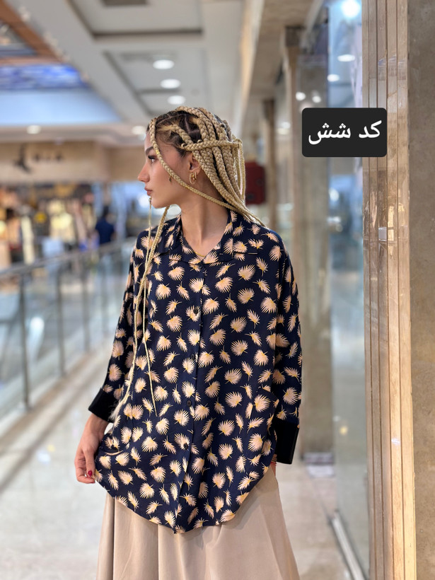 شومیز زنانه تابستانه گلدار مدل ابر