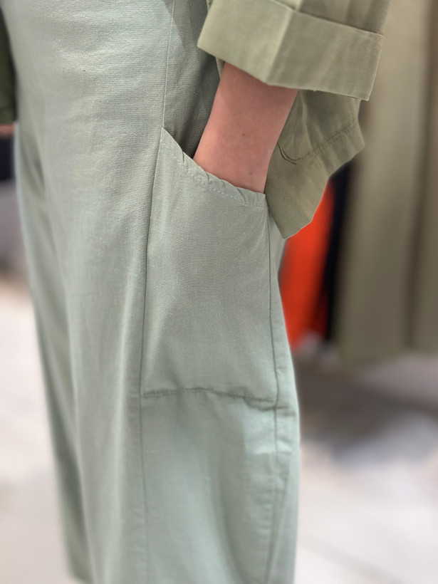 شلوار کتان زنانه مدل خمره ای