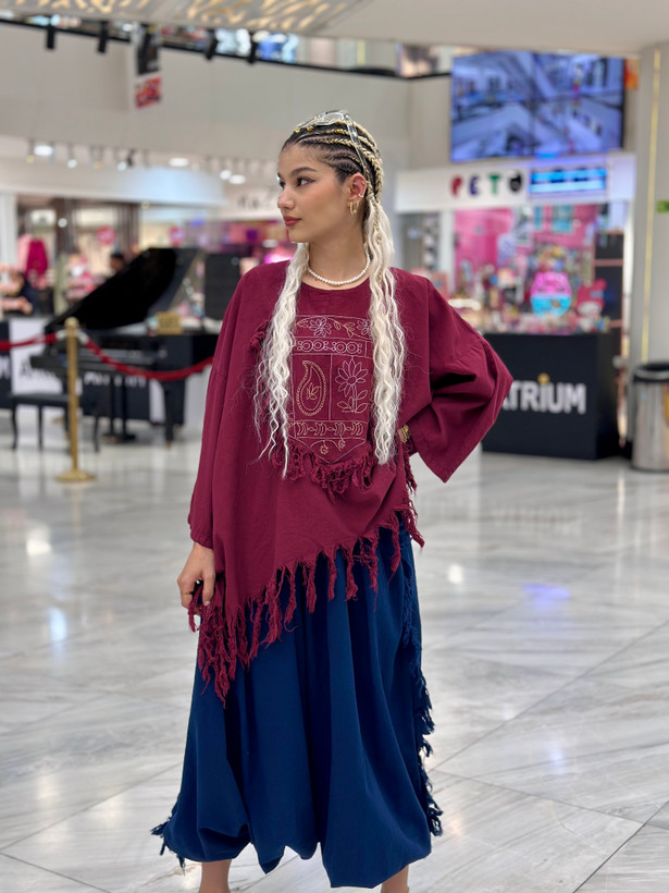 تونیک گلدوزی شده هیپی مدل مستانه